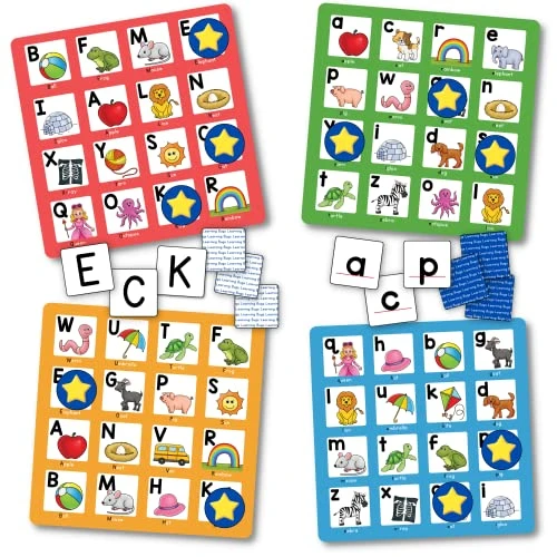 LEARNING BUGS Alphabet Bingo, Learn Capital And Lowercase Letters, ABC Board Game For 2 To 4 Players 3 LEARNING BUGS Alphabet Bingo, Learn Capital And Lowercase Letters, ABC Board Game For 2 To 4 Players