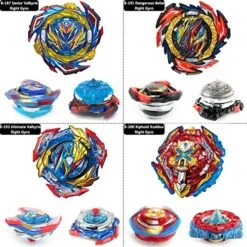 Bey Battling Top Burst Stadium Battle Set -- Complete Battle Game Set With Stadium, 8 Bey Blades Toys & 2 Two-Way LR Launchers Grip Combat Battling Game Toys Birthday Gifts For 8-12 Boys Children Kids -BEYBLADE Sale Store 61SgOvMhnpL