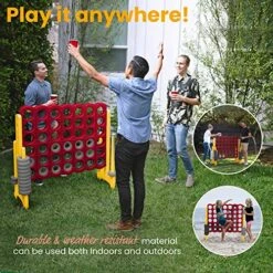 ECR4Kids Jumbo 4-To-Score, Giant Game, Cardinal, Gold 10 ECR4Kids Jumbo 4-To-Score, Giant Game, Cardinal, Gold -BEYBLADE Sale Store 61SnWRB0t1L