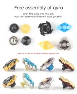 Hvops Battling Tops Metal Fusion Starter Set With 4D Launcher Grip Burst Battle Set Packed In Storage Case -BEYBLADE Sale Store 61T5uy59TIL