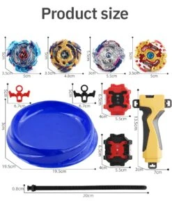 Bey Battle Burst Gyro Attack Blades Metal Fusion Evolution Combination With Starter Battle Arena, Launchers & Includes 4 Battling Metal Gyro Blades(4in1) -BEYBLADE Sale Store 61VjLG6jS6L