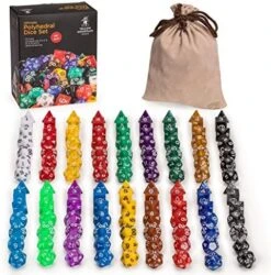 Yellow Mountain Imports Polyhedral Dice - Set Of 126 Multi-Colored Dice For Role Playing Games (RPG), DND, MTG, And Other Dice Games -BEYBLADE Sale Store 61nB5pGQ5QL. AC