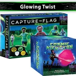 Classic Games With A Glowing Twist: Cosmic Kick The Can + Capture The Flag Redux