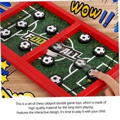 BESPORTBLE 1 Set Tabletop Catapult Chess Desktop Toys Soccer Balls For Kids Wooden Chess Board Soccer For Kids Miniature Toys Desktop Slingshot Hockey Game Catapult Chess Plaything Basketball -BEYBLADE Sale Store 61tZVs6mJwL